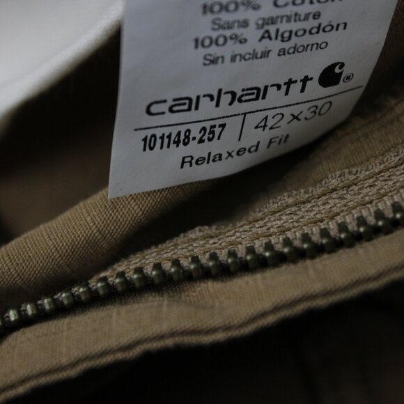 Carhartt Force Pants NWT Mens 42x30 Brown Tappen Cargo Relaxed Fit Straight - Picture 15 of 16